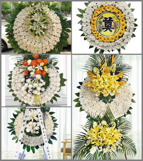 湖北孝感市大悟县高店乡永年村花圈速递